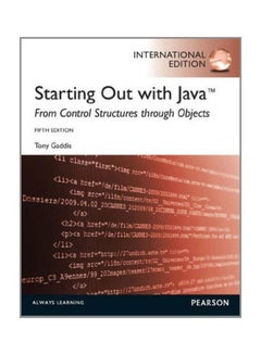 Starting Out With Java From Control Structures Through Objects Paperback English by Tony Gaddis 
