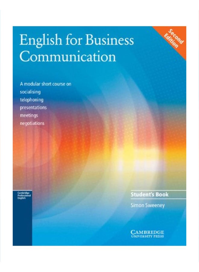 English For Business Communication Student's Book Paperback English by Simon Sweeney - 37735 