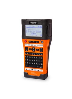 brother PT-E550WVP All-In-One Wireless Label Printer Orange/Black  - Image 2