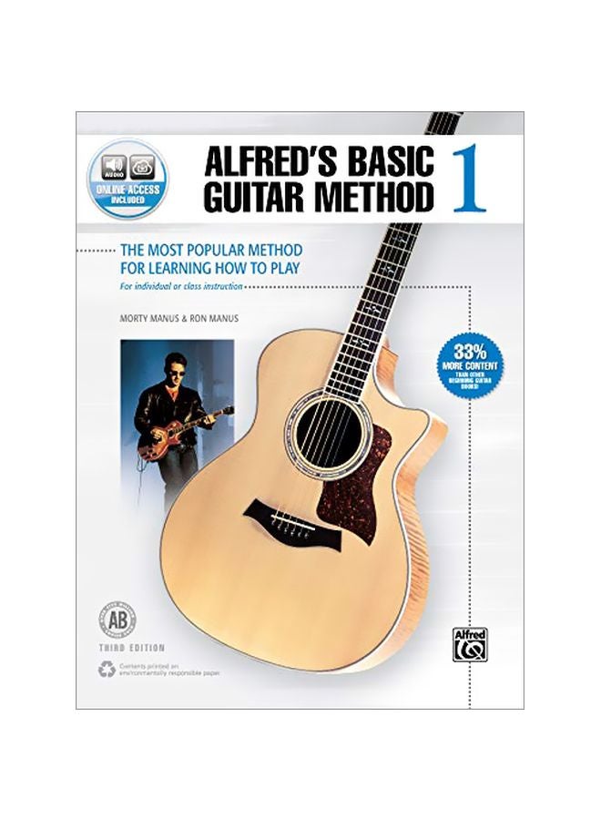 Alfred's Basic Guitar Method: The Most Popular Method For Learning How To Play Paperback English by Morty Manus - 42217