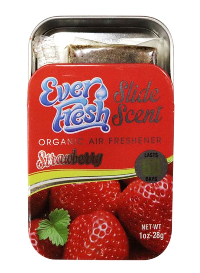 Everfresh Strawberry Slide Scent Organic Car Air Freshener 