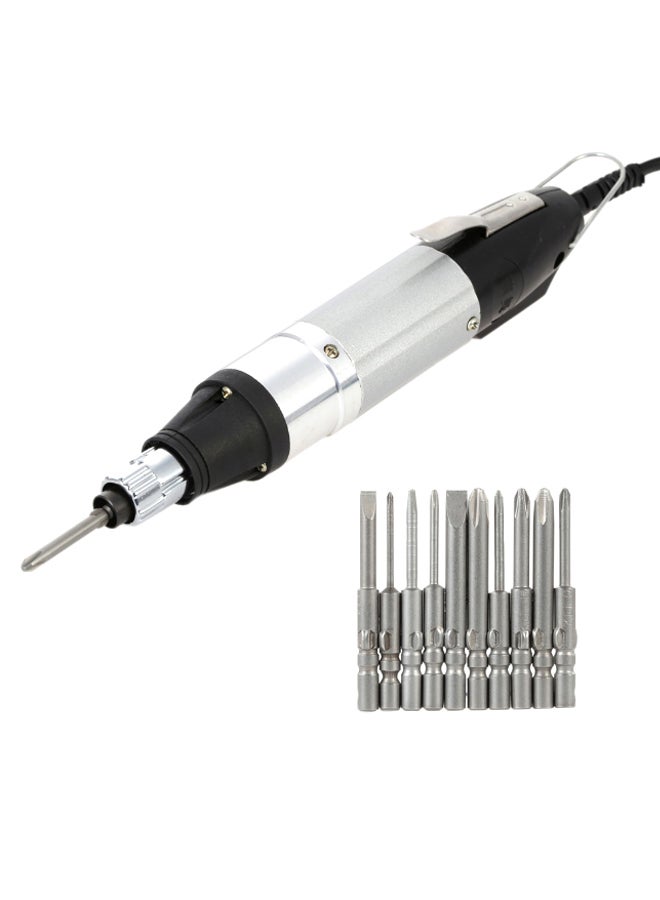 Generic DC Powered Electric Screwdriver With 10 Bits Black/Silver  - Image 2
