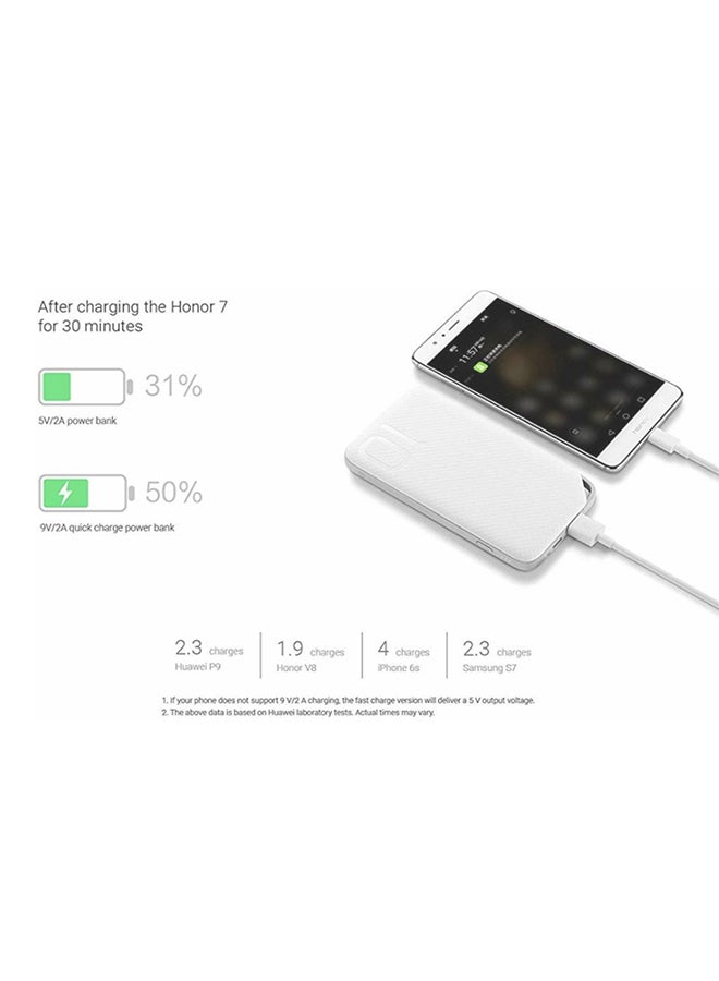 10000.0 mAh 10000 mAh Quick Charge USB Type C Power Bank 18 W White - v1582785262/N14378694A_7