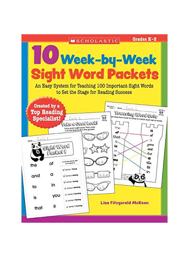 10 Week By Week Sight Word Packets paperback english - 01 July 2010 