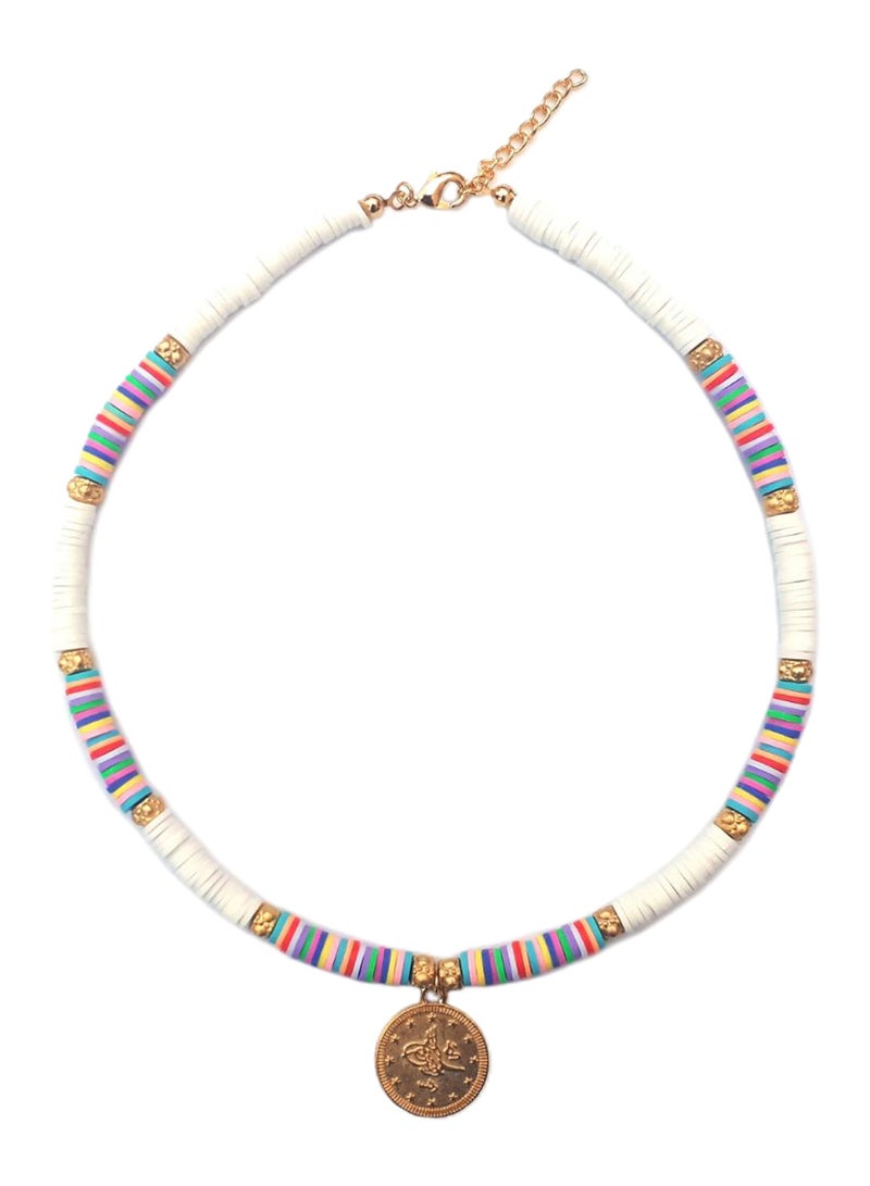 ألوان قلادة بدلاية مطلية بالذهب