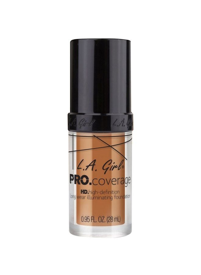 LA Girl - Pro Coverage Illuminating Foundation Warm Caramel - Image 1