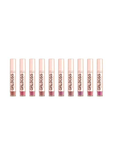 10-Piece Grlboss Lipcream Kit Vol.1 Self Expressom