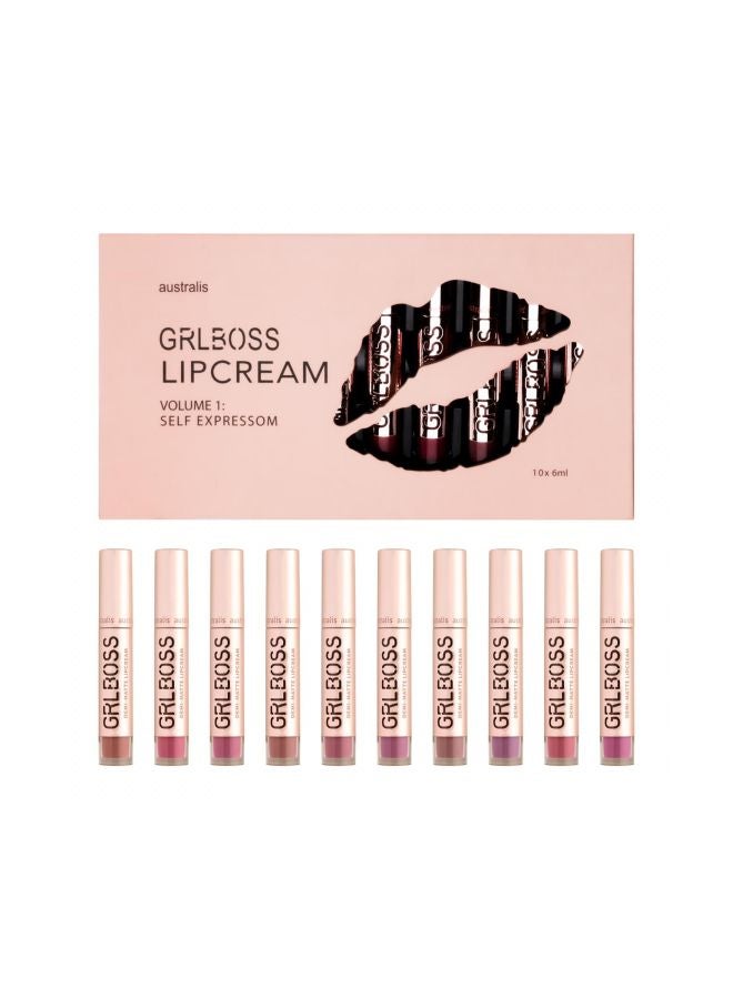 Australis - 10-Piece Grlboss Lipcream Kit Vol.1 Self Expressom - Image 1
