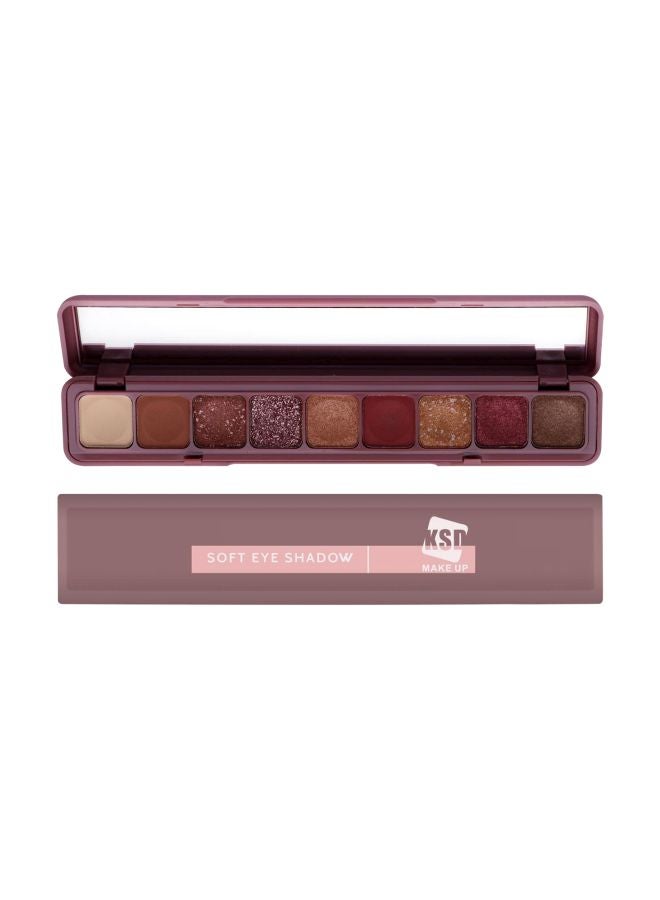 KSD 9-Colour Soft Eyeshadow Palette Marron - Image 1