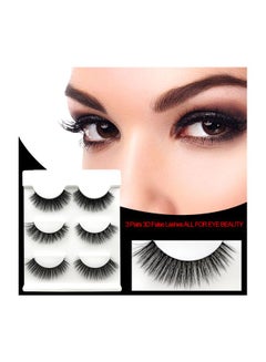 SHIDISHANGPIN 6-Piece Mink False Eye Lash Black  - Image 2