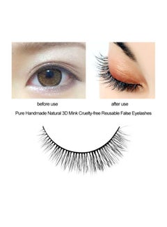 SHIDISHANGPIN Natural 3D Mink False Lash Black  - Image 3