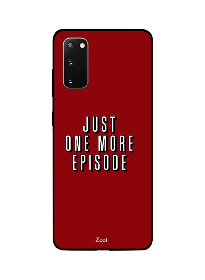 Zoot Skin Case Cover -for Samsung Galaxy S20 Red/White Red/White