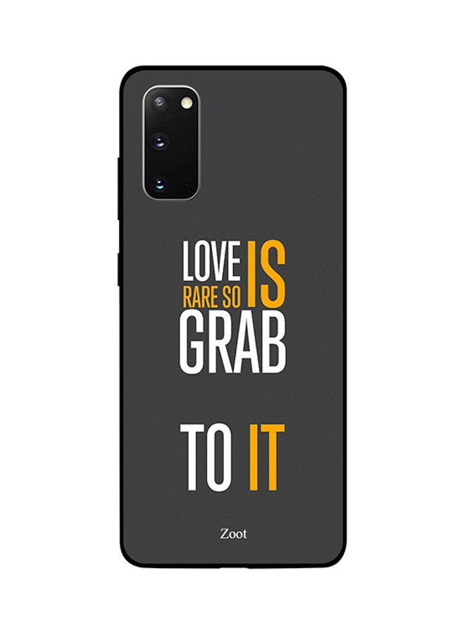 Zoot Skin Case Cover -for Samsung Galaxy S20 Dark Grey/White/Yellow Dark Grey/White/Yellow