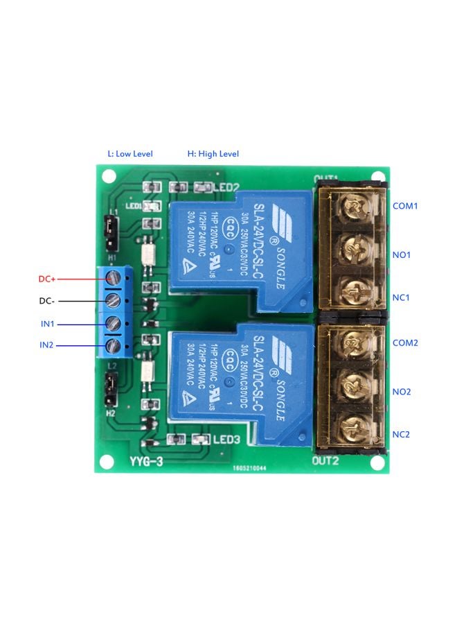 songle 2-Channel Relay Board Module  - Image 2