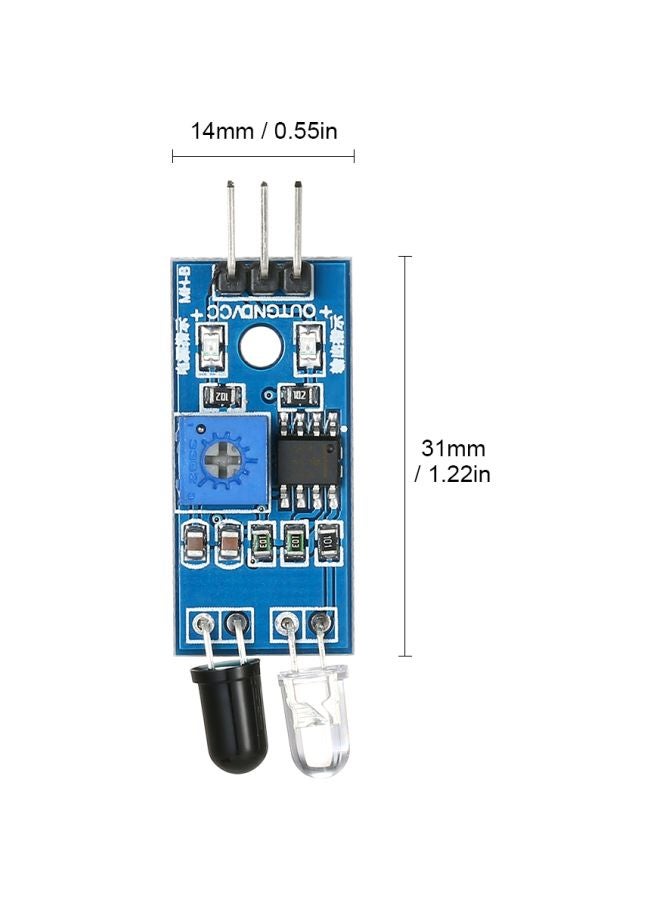 Generic 5-Piece Infrared Sensor Module Obstacle Avoidance Module Board  - Image 4