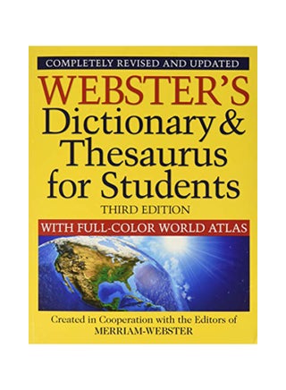 Webster'S Dictionary & Thesaurus With Full Color World Atlas, Third Edition paperback english - 01-Jan-20 - v1582792554/N35155060A_1