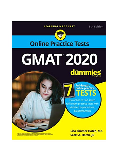 GMAT for Dummies 2020: Book + 7 Practice Tests Online + Flashcards Paperback English by Lisa Zimmer Hatch - 43839