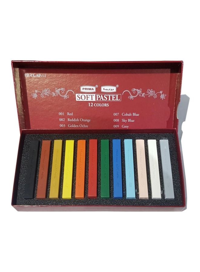 بريما ألوان باستيل ناعمة من 12 قطعة . متعدد الألوان - Image 1