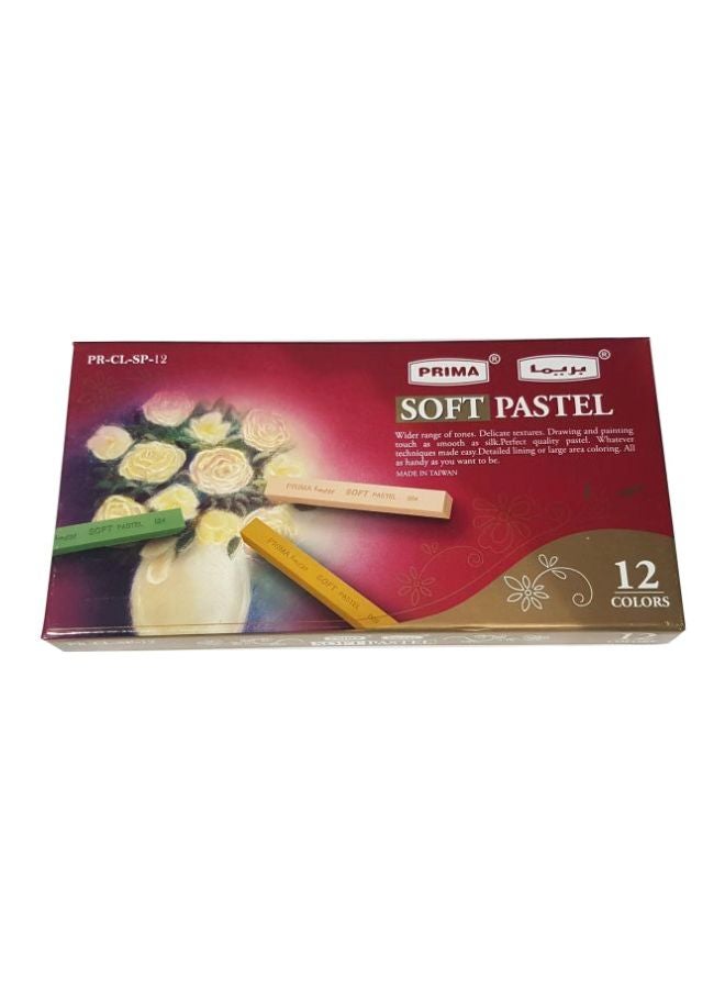 بريما ألوان باستيل ناعمة من 12 قطعة . متعدد الألوان - Image 2
