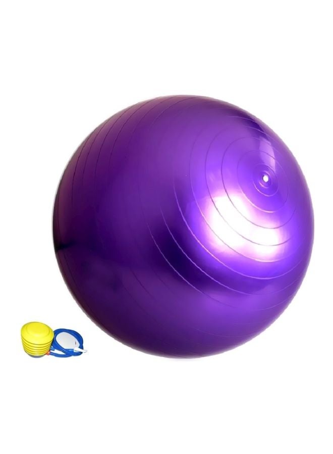 Yoga Swiss Ball With Foot Pump 65cm - Image 1