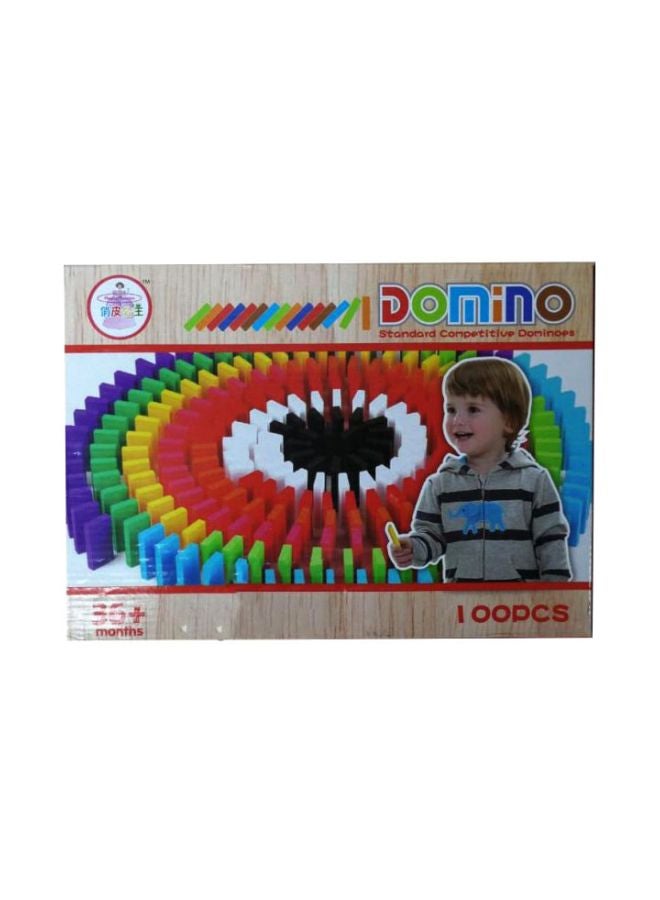 مجموعة لعبة دومينو مكونة من 100 قطعة - Image 2