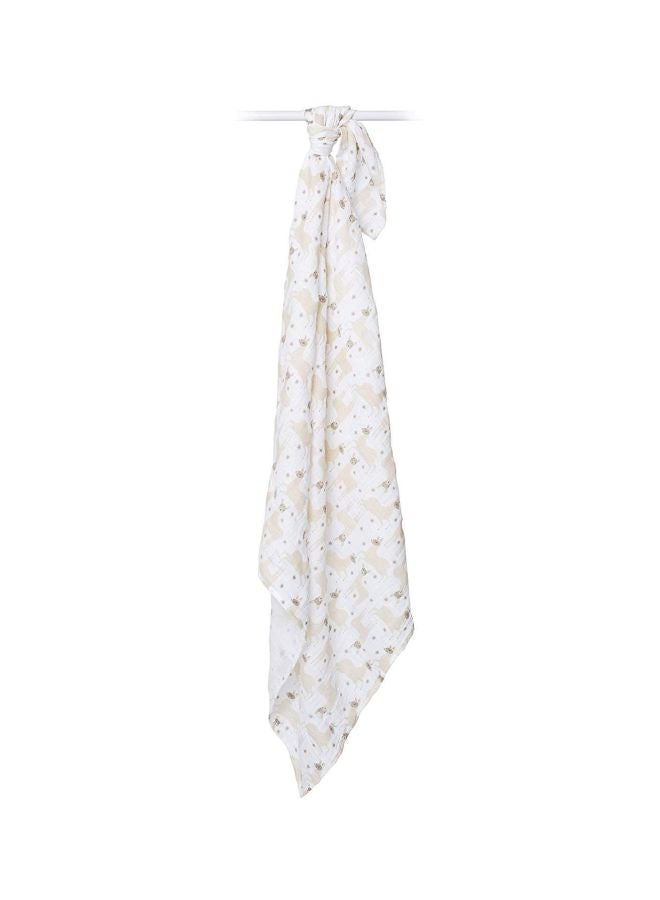 lulujo Lama Printed Swaddle - Image 3