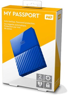 WD My Passport Portable Hard Drive Blue  - Image 4