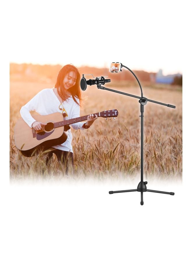 Adjustable Metal Microphone Floor Stand Tripod