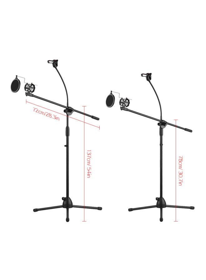 Adjustable Metal Microphone Floor Stand Tripod
