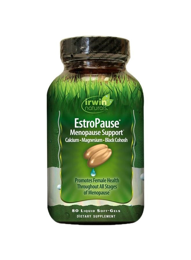 Irwin Naturals EstroPause Menopause Support Supplement - 80 Liquid Soft-Gels 