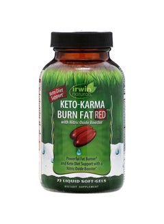 Keto-Karma Burn Fat Red Supplement - 72 Liquid Soft-Gels
