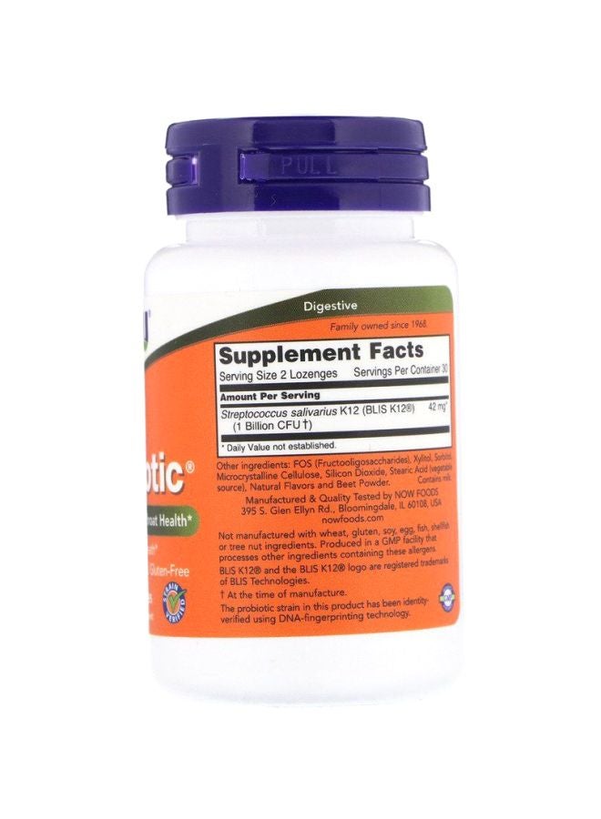 Now Foods - Oralbiotic Dietary Supplement - 60 Lozenges - Image 1