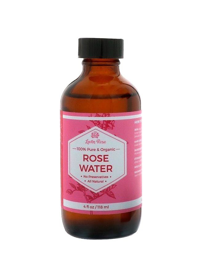 Leven Rose - 100% Pure And Organic Rose Water 118ml - Image 1
