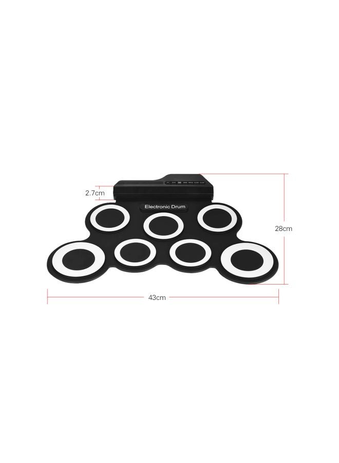 Generic 7-Piece Portable Digital Electronic Roll Up Drum Set  - Image 3