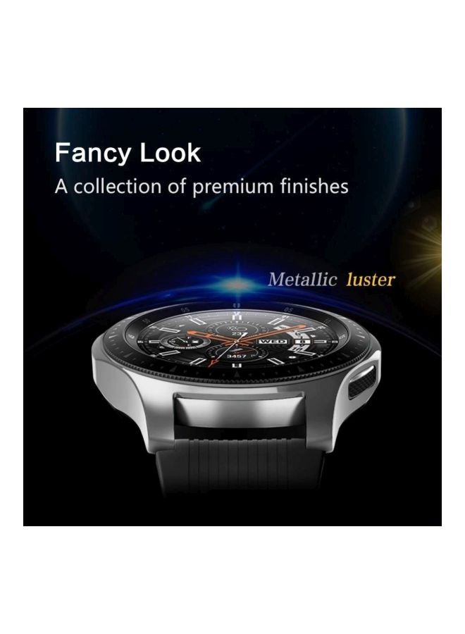 Protective Case Cover For Samsung Galaxy Watch 46mm Clear/Silver - Image 4