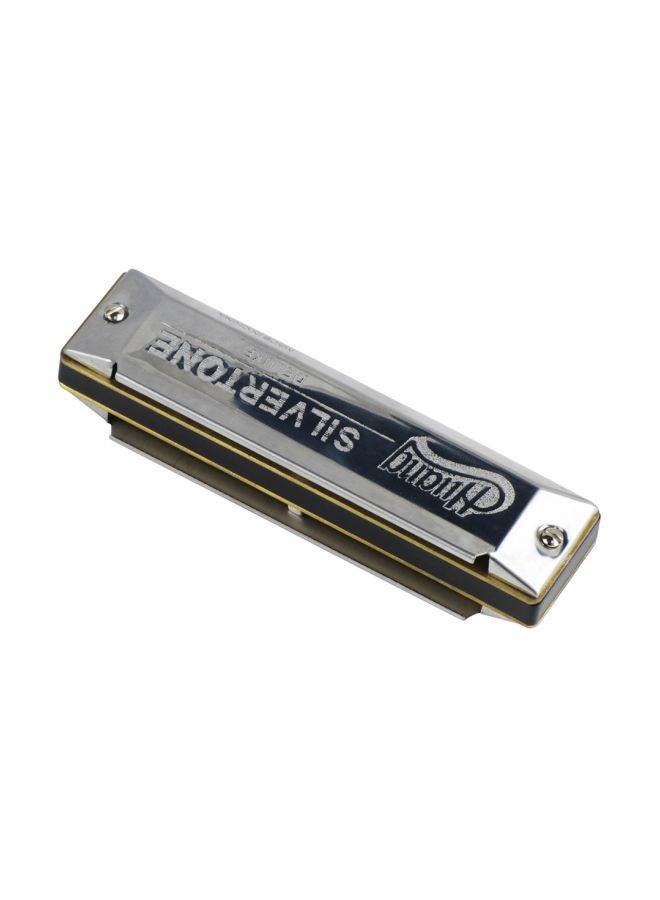 Generic 10 Holes Copper C Key Harmonica Mouthorgan  - Image 1