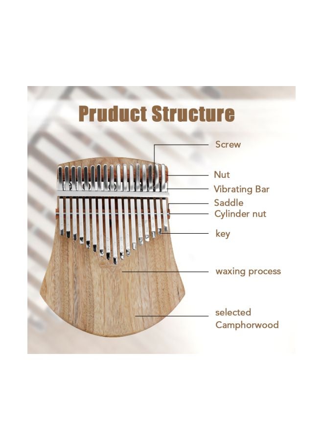 Generic 17-Keys Kalimba Piano With Carry Case Set  - Image 4