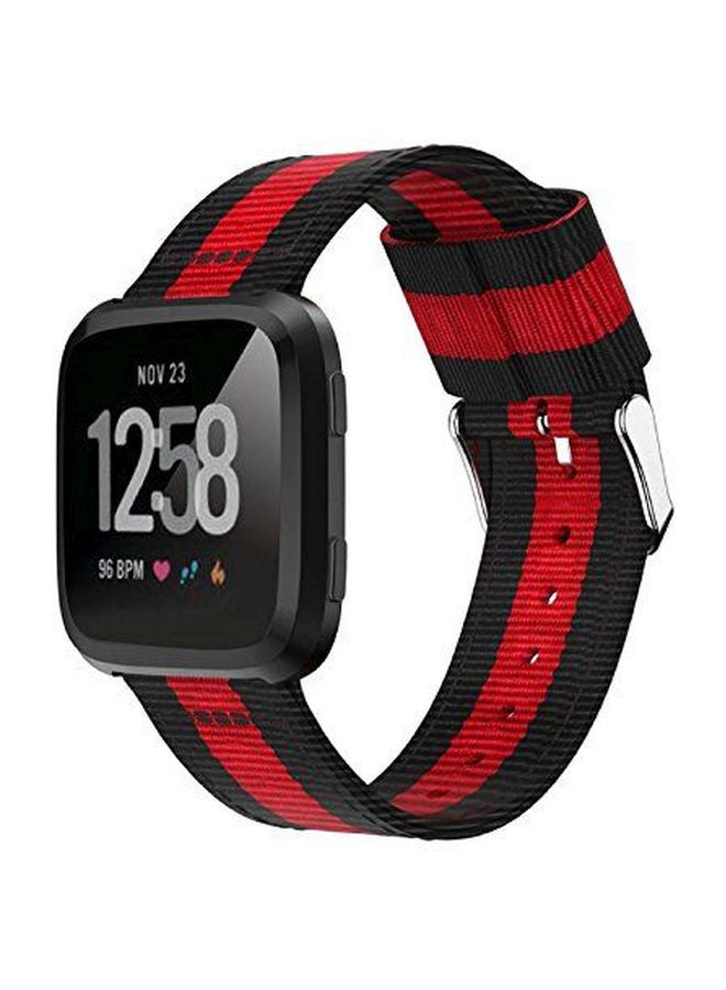 Replacement Band For Smartwatch Black/Red - Image 3