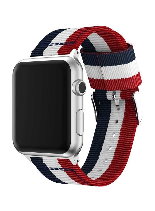 Replacement Band For Smartwatch Red/White/Blue - Image 2