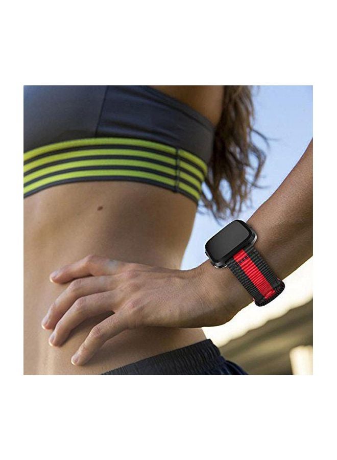 Replacement Band For Smartwatch Black/Red - Image 5