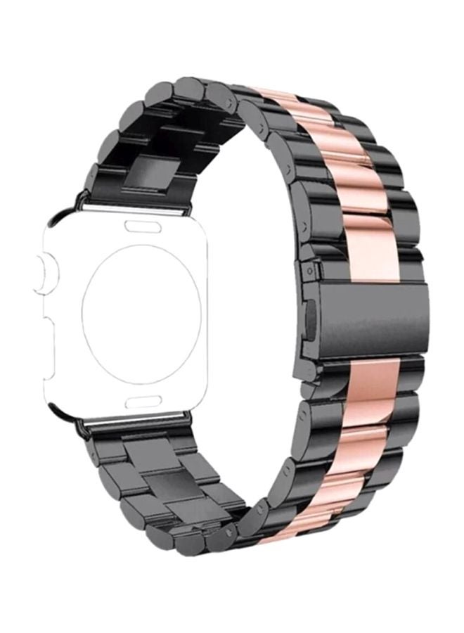 Generic - Replacement Band For Apple Watch 44mm Black/Gold - Image 1