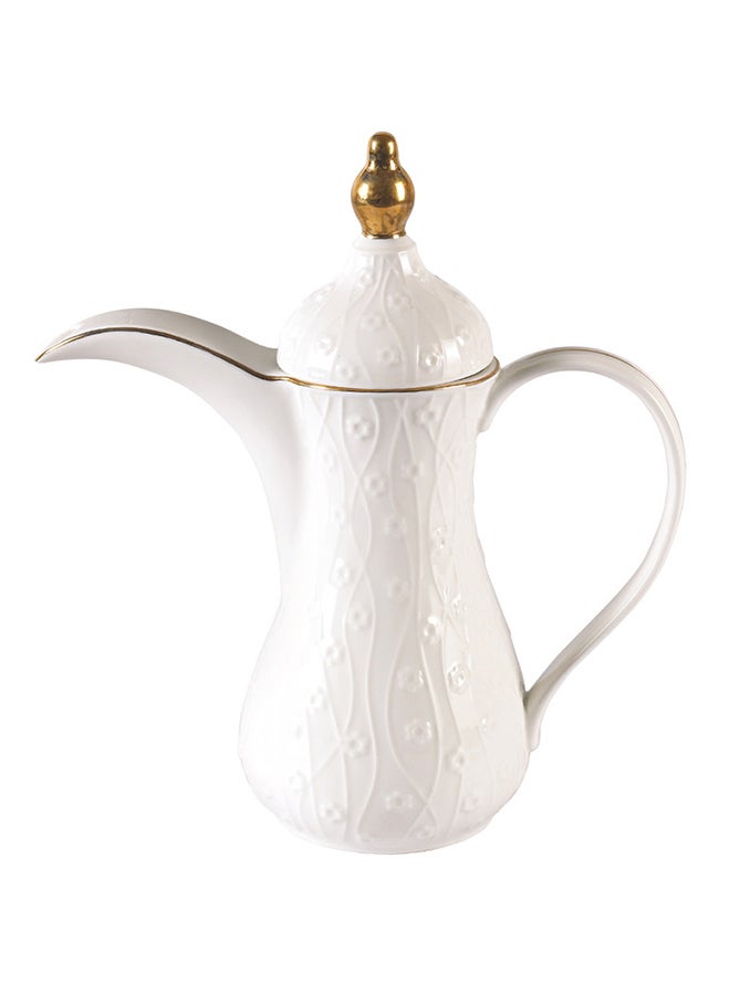 REEM Tea Pot With Lid White 1.3Liters - Image 1