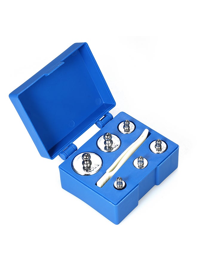 6-Piece Precision Calibration Weights Kit Silver - Image 3