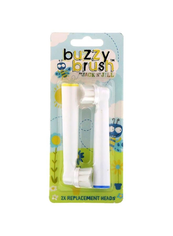 2-Piece Buzzy Brush Replacement Toothbrush Heads White - v1582801728/N35158468A_1