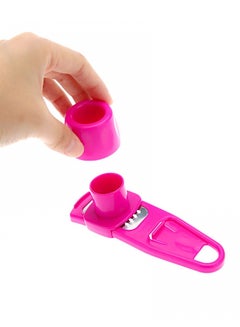 Generic Multifunctional Ginger Garlic Grater Pink 17cm  - Image 2