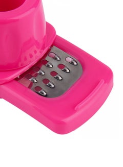 Generic Multifunctional Ginger Garlic Grater Pink 17cm  - Image 3
