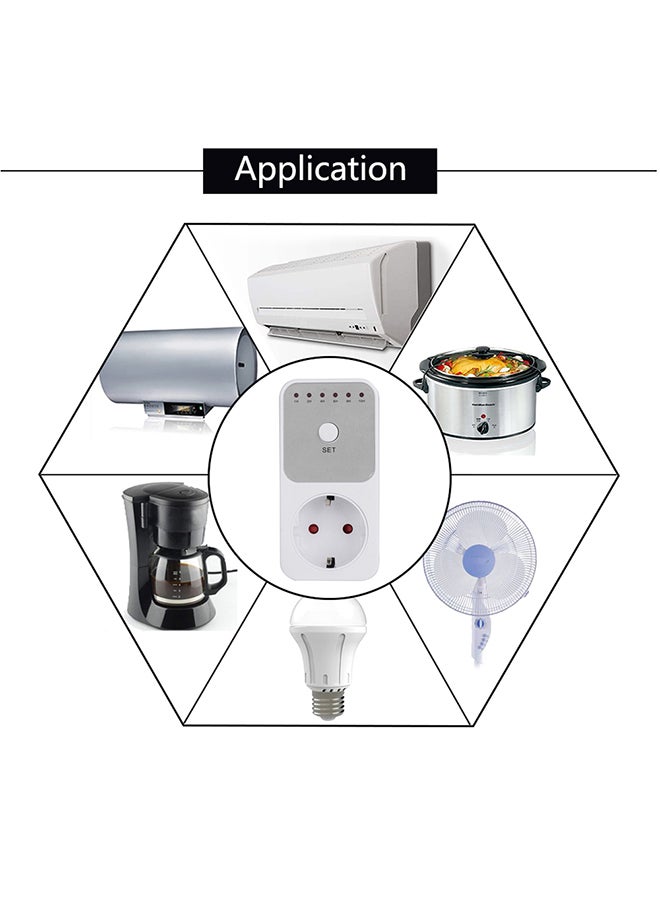 Automatic Power-Off Switch Controller White 11x6.5x8.5cm  - Image 5