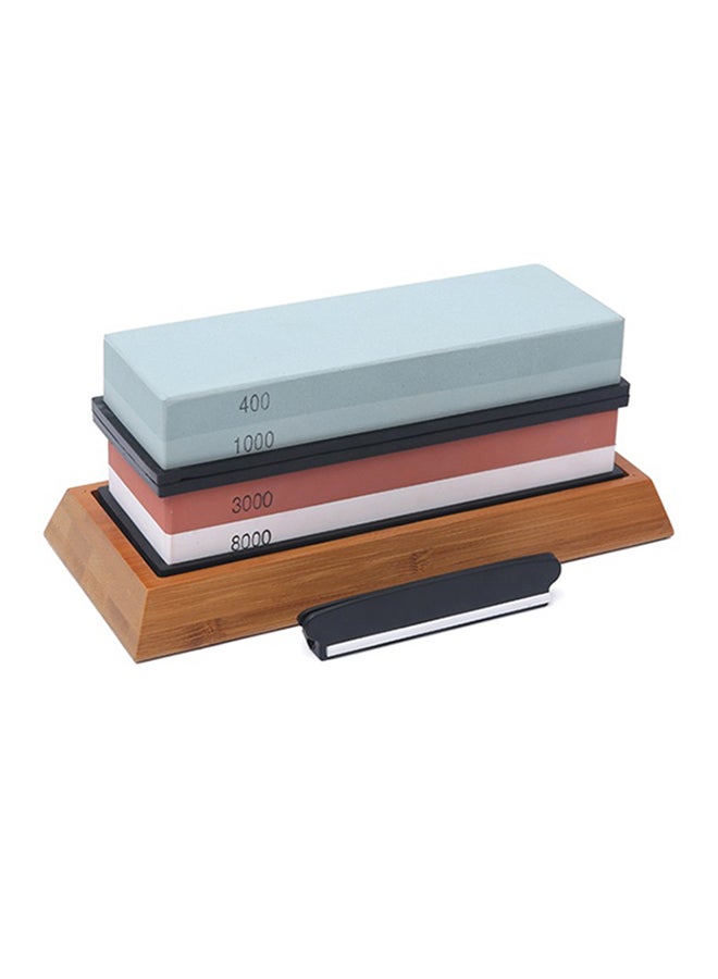 4-Piece Double-Sided Whetstone Cut Set Multicolour 23.5x6.5x10cm - Image 2