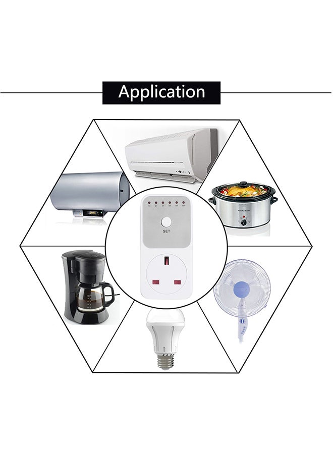 Automatic Power-Off Switch Controller White 11x6.5x8.5cm  - Image 5