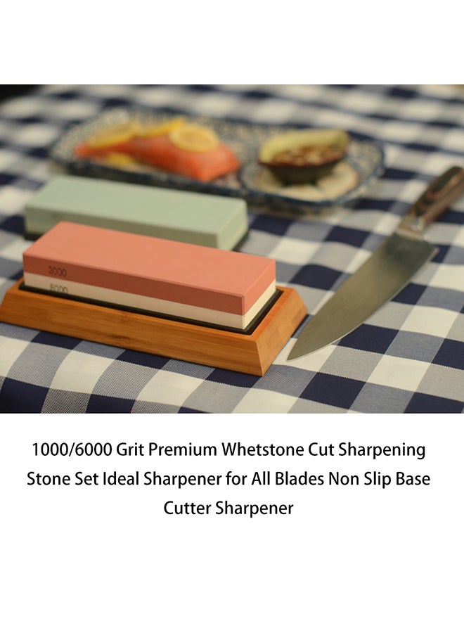 4-Piece Double-Sided Whetstone Cut Set Multicolour 23.5x6.5x10cm - Image 4